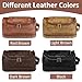 Sparklove Personalized Gifts for Men, Father Day Gifts Custom Leather Toiletry Bag, Engraved Travel Bag, Shaving bag Birthday Present for Dad Husband Groomsmen Son Wedding Anniversay