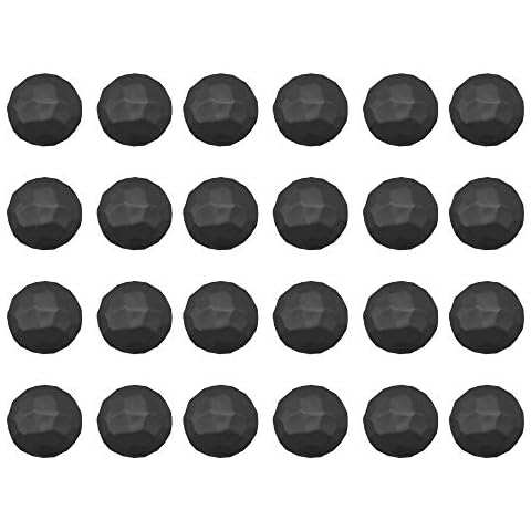24 PCS Magnetic Garage Door Clavos- Decorative Hardware for House and Door Entry- Magnet Mount, 1.5 Inch,Black Cover