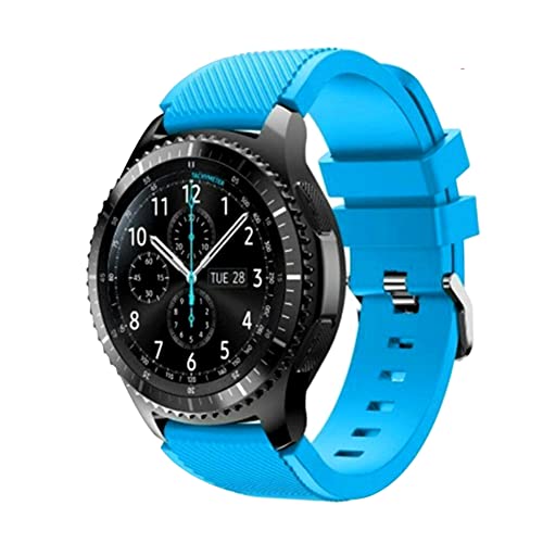 FunBand Correa Compatible con Samsung Galaxy Watch 3 45mm, 22mm Pulsera de Repuesto Deportiva de Silicona Suave para Samsung Gear S3 Frontier / S3 Classic/Galaxy Watch 46mm / Huawei Watch GT2 Pr