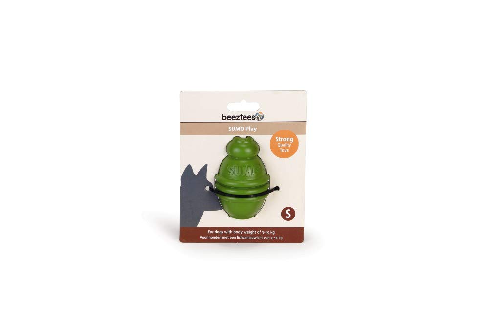 Beeztees Sumo Play Dog Toy, 6 x 6 x 8 cm, Green - Image 2