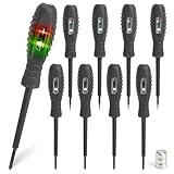 Set Cacciaviti Elettricista 8 Pezzi - Cacciavite Cercafase Professionale con LED, Magnetico - Cerca Fase Elettrico per Uso Domestico e Professionale