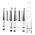 Telescoping Extension Ladder 14.5FT Aluminum Folding Ladder Loft Attic Ladder with 2 Detachable Hooks Non-slip Securing Strap Easy to Store Multi Purpose for Outdoor Indoor Use EN131 Safe Standard