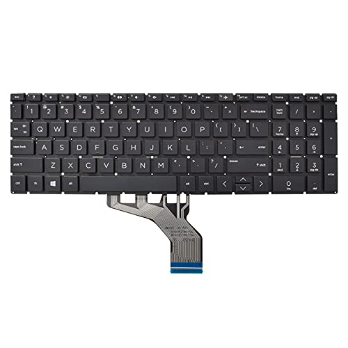 SUNMALL Replacement Keyboard Compatible with HP 250 G7 255 G7 15-DA 15-DB 15-DK 15-DR 15-DW 15-DU 15S-DU 15-DY 15s-DY 15s-EQ 15-EF 15s-FQ 15-GW 17-CA.Home 17-by Black US Layout