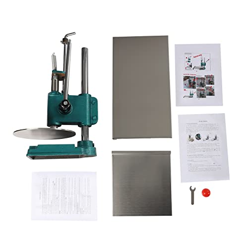 Pizza Dough Press Machine, Commercial Pizza Pastry Press Machine w/Dual Plates, Stainless-Steel Pizza Press w/ 0.2