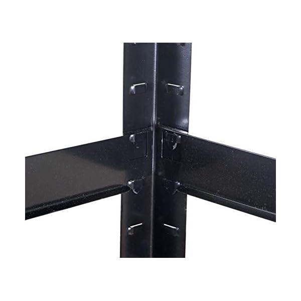 Mendler Schwerlastregal HWC-D67, Werkstattregal Steckregal, 160x80x40cm, Traglast bis 320kg - schwarz – Bild 6