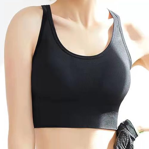Sports Bras for Women Trendy Lightly Everyday Bra Medium Support Yoga Workout Tops Comfort Breathable Solid Tank Top3