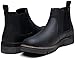 Jousen Men's Boots Casual Mens Slip On Boots Ankle Chelsea Boots for Men (AMY8400A black 10)