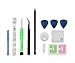Fixcracked for Touch Screen Replacement Parts Digitizer Glass Assembly Ipad 4 + WiFi Antenna Cable and Professional Tool Kit (White)