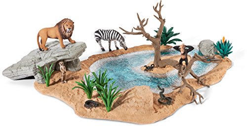 シュライヒ ワイルドライフシリーズ 動物達の水飲み場セット 明日もきっと はなまる日和