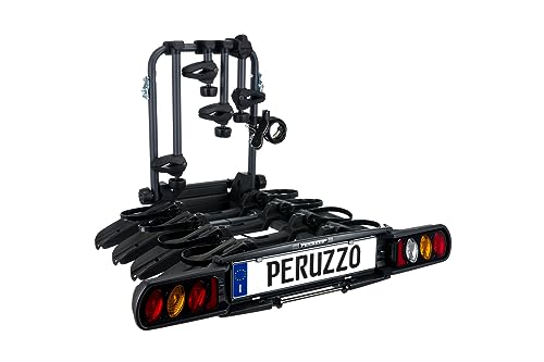 Peruzzo PZ708-4 708/4 Pure Instinct 4 Fahrradträger Anhängerkupplung 4 Fahrrad, schwarz, 100 x 80...