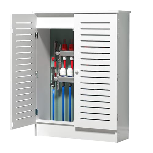 Cubierta de radiador moderna de 2 puertas con rejillas para ventilación de salón