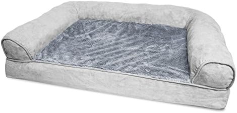 Furhaven Orthopedic Dog Bed for Medium/Small Dogs w/ Removable Bo...