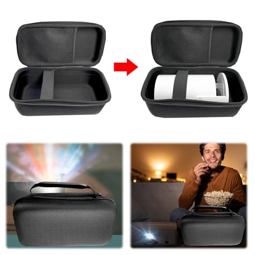 Miniatura 4 de Azuraokey Funda Para Proyector Compatible Con Proyector Hy320 Hy300, Bolsa De Transporte De Viaje Para Proyector Y Accesorios, Color Negro Solo Funda , Negro, Viajes