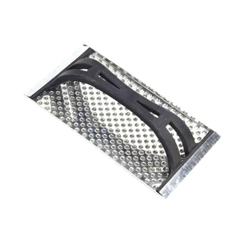 Aymzbd Putzhobel mit Löchern, Profi Edelputzkratzer, Raspelbrett für Mineralputz, Wandputz mit Schleifraspel, Leichte Isolierkelle mit Löchern, Isolierkelle für Außenwände