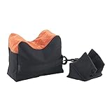 Hiram Front Rear SandBag Shooting Rest Support Bags Stand Holders for Rifle (Black)