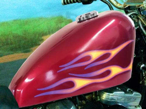 Amazon.com: Flame Decals - Old School - Airbrushed Fire w/ Orchid