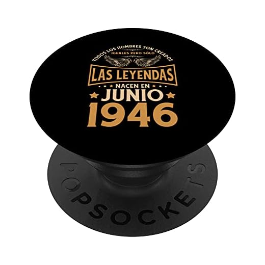 Cumpleaños Hombre Regalos Las Leyendas Junio 1946 PopSockets PopGrip Intercambiable