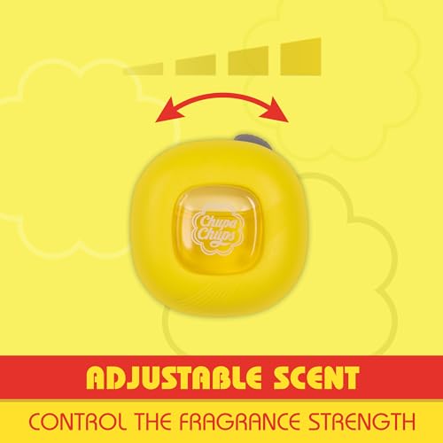 Image of BDK Chupa Chups Car Air Freshener, Lemon Twist - Long Lasting Car Fresheners with Fun Scents, Colorful and Vibrant Air Freshener for Car, Unique Car Freshner Perfume Deodorizer Refresher Fragrance