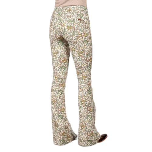 Rock & Roll Denim Button Flare Reversible Floral Jeans Denim 27x34