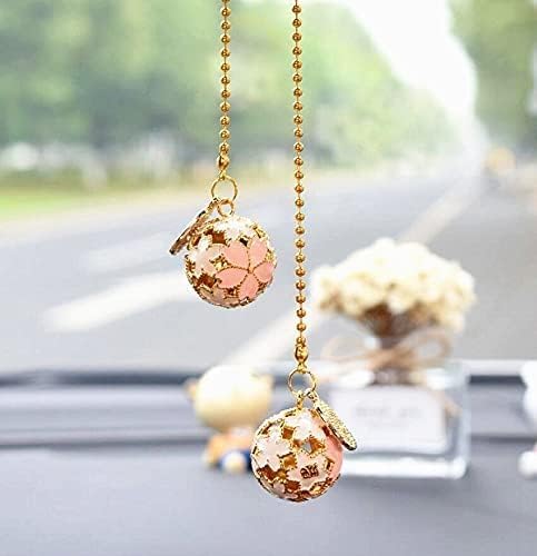 Miniatura 4 de EatingBiting Sakura Bell - Colgante colgante de coche con espejo retrovisor interior, adorno de adorno de Lucky Fortune Fengshui, colgante colgante