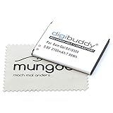 Ersatz Akku passend für Samsung Galaxy S III Galaxy S3 Neo Galaxy S3 LTE (Ersetzt Originalakku EB-L1G6LLUC) OTB mit mungoo Displayputztuch