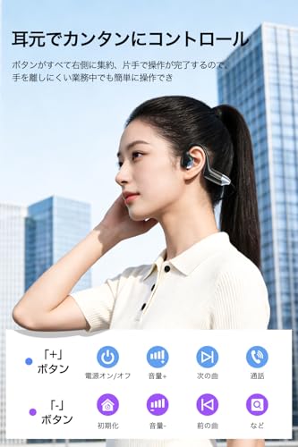 イヤホン 骨伝導イヤホン 骨伝導 ヘッドホン 【性能進化モデル・耳を塞がない開放型】 Bluetooth ヘッドホン Bluetooth5.4 スポーツ向け 環境音聞き取り 26g超軽量 マイク内蔵 快適フィット 耳が疲れない ワイヤレスヘッドセット 自動ペアリング 11H連続使用可 防水防滴 こつでんどういやほん ランニング/テレワーク/通勤 iPhone/Android対応 商品画像7