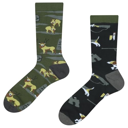 Vicloon Calcetines Divertidos para Adultos, AB Socks Algodón