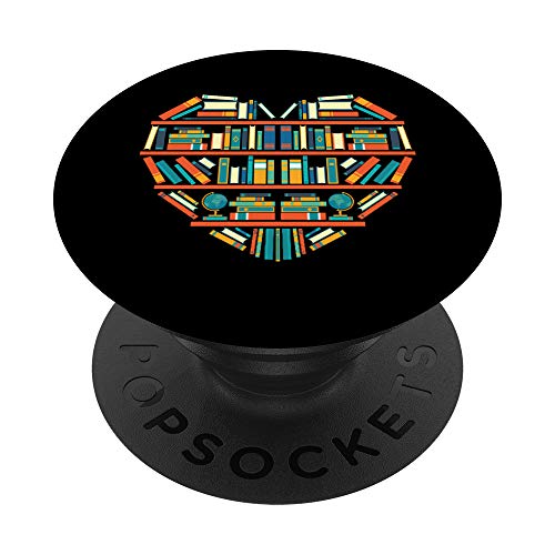 Lectura Biblioteca Literatura Leer Libros Amante Lector Regalo PopSockets PopGrip Intercambiable