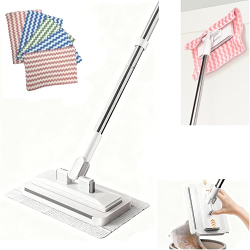 Image of Press Grip Mini Clip Mop with 39' Handle, Small Kitchen Mop