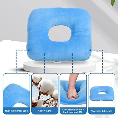 Anti-Decubitus Pad-Breathable Comfort Seat Cushion for Hemorrhoids, Pregnancy, Pressure Sores, Wheel Chair, prolonged Sitting, Daily use Cushions