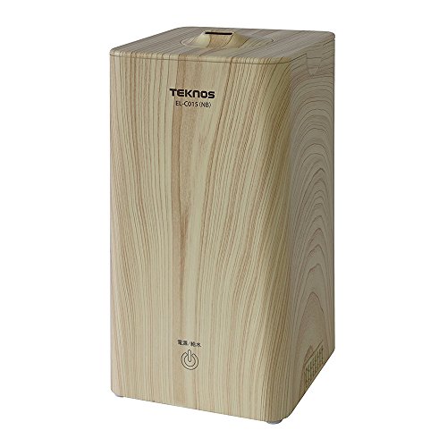 TEKNOS 超音波加湿器 木目調ナチュラルブラウン 1.0L EL-C015