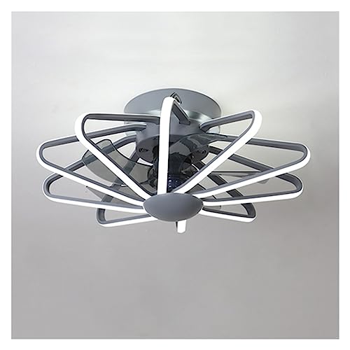 Ventilateur de plafond en cuivre pur avec plafonnier LED et télécommande