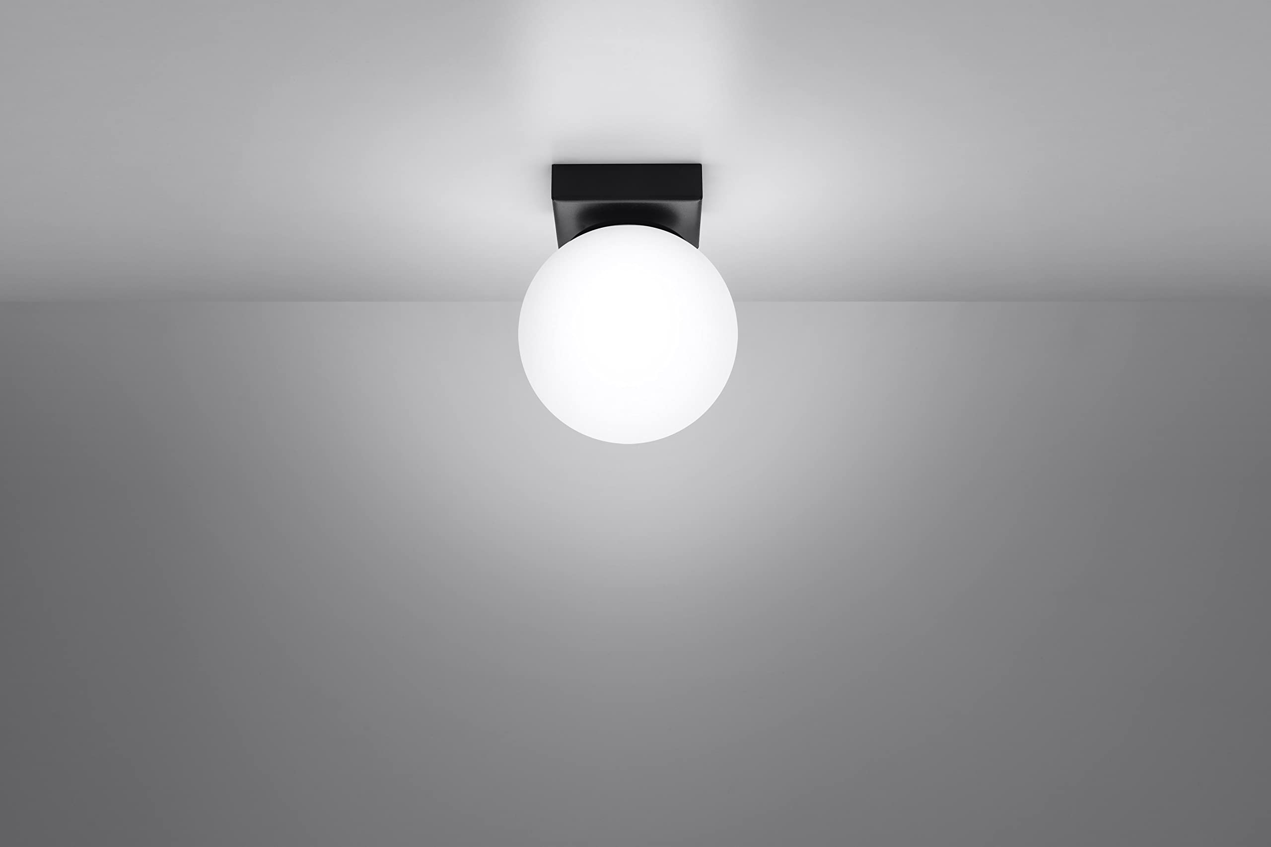 Sollux Plafón – Plafón para Dormitorio – Plafón LED para Salón – Pasillo Plafón – Plafón Moderno – 50-60Hz ~220-230V G9 1x12W LED Negro