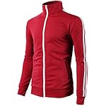 H2H Mens Active Slim Fit Track Lightweight Jacket Zip-up Long Sleeve - Image 2