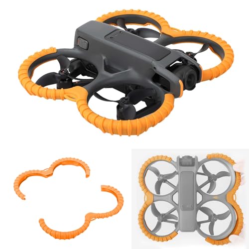 Image of Propeller Guard Protector Accessories for DJI Avata 2, Fly Combo Protective Cover Ring, Prop Bumper Drone Anti-Collision Scratch-proof Protection (Orange)