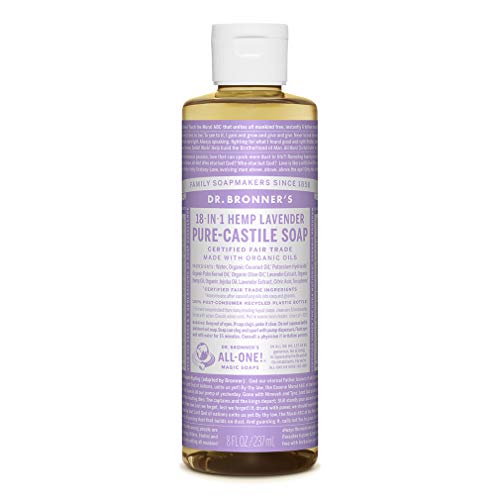 Dr. Bronner's Jabón líquido puro de lavanda orgánica, 237 ml Cover