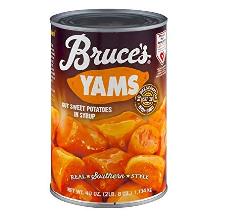 Bruce's, Yams, Cut Sweet Potatoes In Syrup,40Oz Can (Pack Of 2) (Choose Can Sizes Below) (40Oz Can) #TOP6