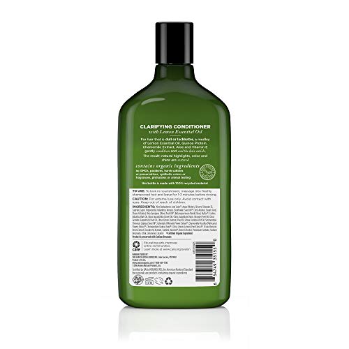 Avalon Organics Clarifying Lemon Conditioner, 11 oz (Pack of 2)