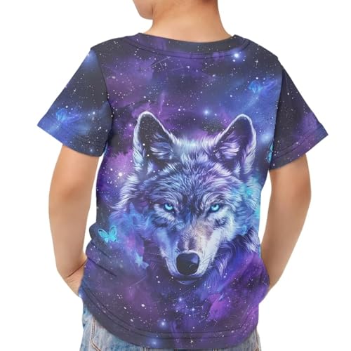 Image of JEOCODY Boys Girls Graphic Tees Funny 3D Printed Short Sleeve T-Shirts 3-16T