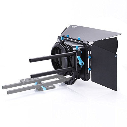 FOTGA DP3000 M3 PRO Swing-away Matte Box Sunshade for Quick Lens Change 15mm Rod DSLR Rail Support Rig System with Donuts, Filter Trays, French Flags, Side Wings
