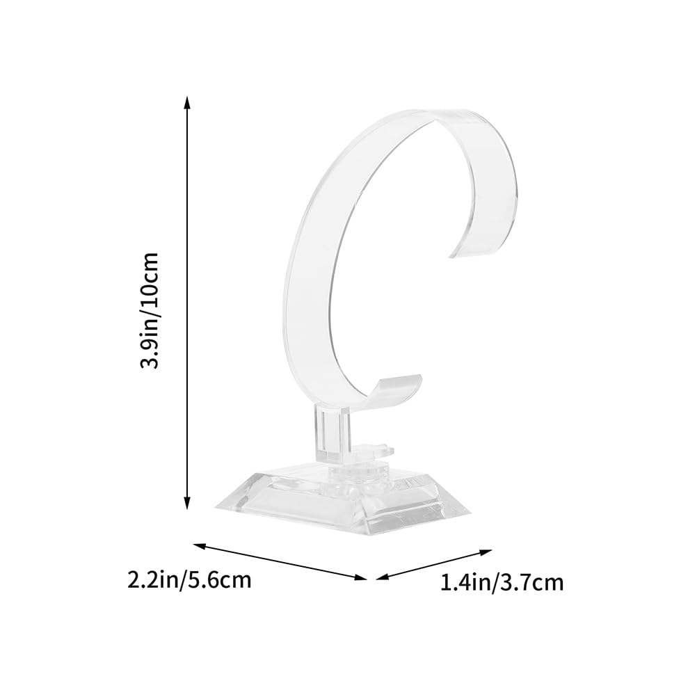 Cabilock 50 Pièces Montre Présentoir Support D'affichage De Bracelet Clair Support Organisateur De Bijoux Porte-montre Présentoir De Montre à Angle Réglable Homme Récipient Plastique Bureau