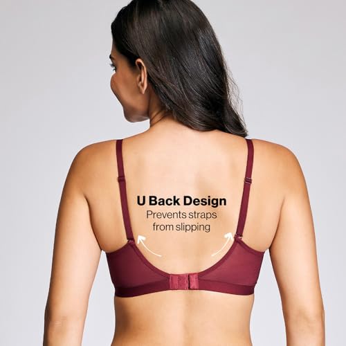 Image of NYKD NYB003 Wirefree Cotton All Day Comfort Triangle Padded with Breathable Cup & Detachbale Straps T-Shirt Bra for Women