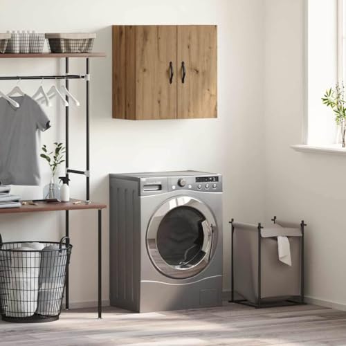 Armoire suspendue bois à 2 compartiments pour maximiser le rangement vertical - 3
