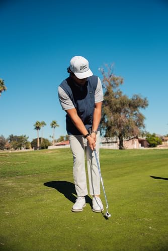 Image of BRIMZ Golf Performance Hat - Tee Holder & Magnetic Brim - Breathable Sweat & Water Resistant Golfing Snapback Cap