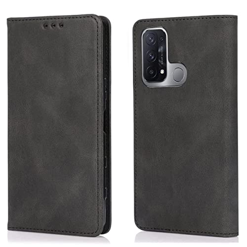 Boukkin For OPPO Reno5 A ケース 手帳型 スマホケース カードポケット付き財布型 高級PU合皮 サイドマグネット ストラップホール付き スタンド機能 落下防止 耐衝撃 全面保護 OPPO Reno5 A ケース 手帳型