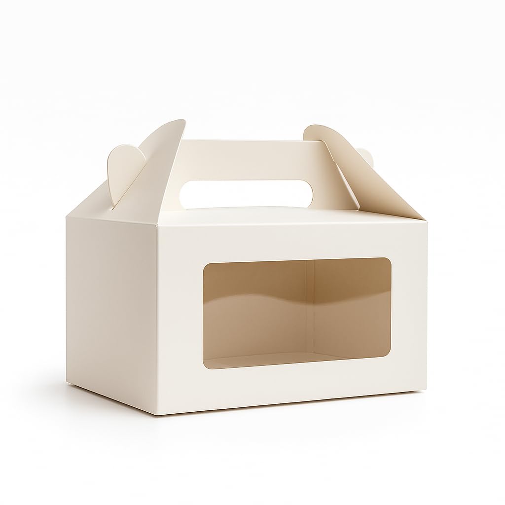 Mudrit 20-Pack White Party Favor Treat Boxes, Gable Gift boxes