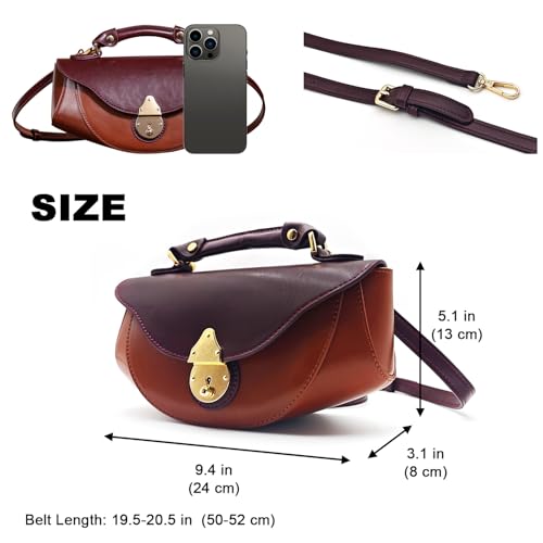 Small Top Handle Bag Retro Design Crossbody Bags Purses for Women Mini Faux Leather Shoulder Bag Handbag Satchels2