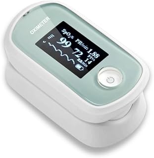 Fingertip Pulse Oximeter with Respiration Rate Monitor, Advanced Sensor Technology for Precise & Stable SpO2 Measurement with Fast Response, Oxygen Monitor Finger with OLED Display for Sports, Fitness & Home Use