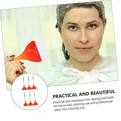 POPETPOP 12 Peças Pincel De Cor De Cabelo Arco-íris Ferramenta De Estilo Profissional Aplicador De T