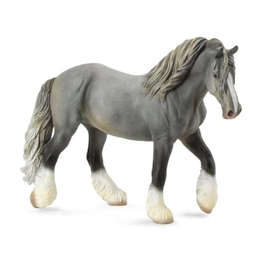 Grauem Shire Horse Stute von CollectA